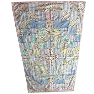 Vintage Handmade Patchwork Quilt Wheelchair Toddler Decorative Cottagecore 58x34 - Picture 1 of 7