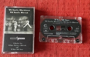 THE WHO - CHROME CASSETTE TAPE - WHO'S BETTER, WHO'S BEST - Picture 1 of 6
