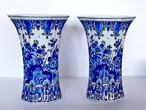 ROYAL DELFT PORCELEYNE FLES BEAKER VASE THE ORIGINAL BLUE - EXCELLENT - Picture 1 of 6