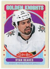 2021/22 O-Pee-Chee Retro Blank Back card# 64 of Ryan Reaves Vegas Golden Knights