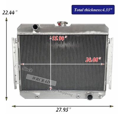 Radiador para Chevrolet El Camino Bel Air Impala Caprice 1963-1968 1964 1967 1965 Foto 1 de 4