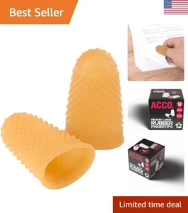 Puntas de dedo de goma resistentes y con agarre anudado - Cómodas 12 unidades para escribir y tareas - Imagen 1 de 9