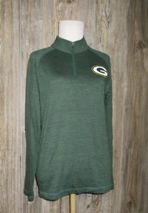 Majestic Green Bay Packers 1/4 Zip Long Sleeve Shirt Top Women's Size Small - Picture 1 of 15