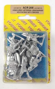 Foundry Miniatures Ancients Armoured Veteran Legionaries Advancing Sword Figures - Picture 1 of 4