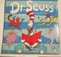 2021 12-Month Wall Calendar Brand New and Sealed Dr Seuss