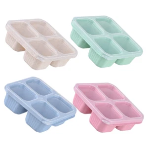 Contenitori snack bambini 4 pezzi scomparto per bambini divisi - Foto 1 di 12