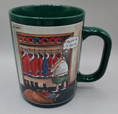 VTG 1993 The Far Side Gary Larson Christmas Maybe Next Year 16oz Mug  - Image 1 of 4