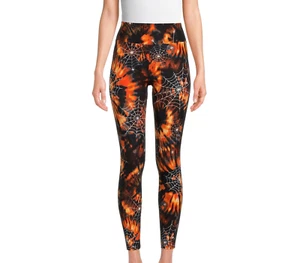 No Boundaries Juniors' Halloween Sueded Leggings, Spiderweb Size XXL (19) - Picture 1 of 4