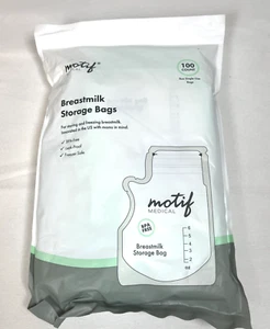 Motif Medical Breast Milk Storage Bags 8oz Single Use Bags 100 count BPA-Free - Picture 1 of 5