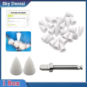 Acabado compuesto dental pulido taza Mendrel silicona con óxido de aluminio - Imagen 1 de 7