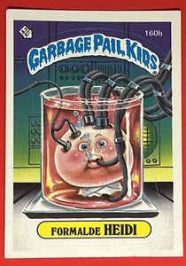 1986 Topps Garbage Pail Kids Serie 4 #160b Formalde Heidi 2 Sterne Rückseite ** EX - Bild 1 von 2