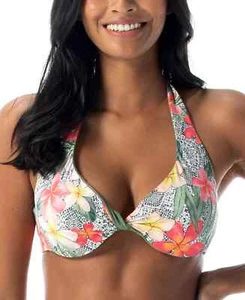 Coco Reef Damen Verso Wende Twist BH-Größe Neckholder Bikini Oberteil 36 / 38 DD - Bild 1 von 4