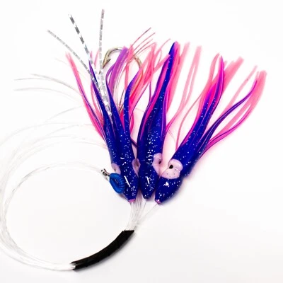 BELLA BAITS Daisy Chain Mahi Tuna Trolling Lure Squid Fishing 80lb Leader Offshore Saltwater