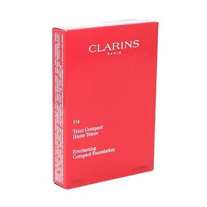CLARINS EVERLASTING COMPACT FOUNDATION 10G/0.3 OZ. #114-CAPPUCCINO NIB-402501 - Picture 1 of 2