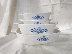 CORNINGWARE KORNBLUMENBLAU Vintage 4-teiliges Set P-9-B P-1-B P-41 Küche Klassiker - Bild 1 von 8