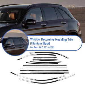 Black Window Strip Moulding Seal Belt Trims Decor For Benz GLC Class 2016-2022 - Bild 1 von 24