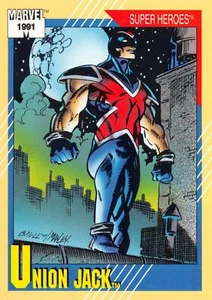 UNION JACK / 1991 Marvel Universe Series 2 (Impel) BASE Trading Card #24 - Picture 1 of 2