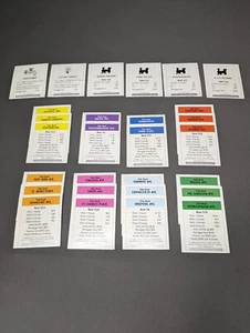 Monopoly 2000 Millennium Edition Replacement Title Deed Cards Complete Set #M - Picture 1 of 1