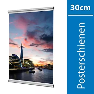 Posterschienen, Posterclip, Plakatschienen Set 30cm Aluminium Eleganz - Bild 1 von 5