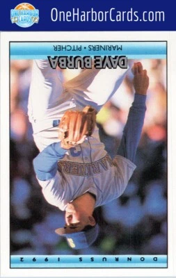 1992 Donruss Seattle Mariners #566a Dave Burba - Image 1 of 2