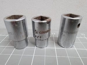 Cornwell Tools Socket Lot 1/2" and 5/8" Chrome Shallow 1/2" Drive All 12-Point - Picture 1 of 12
