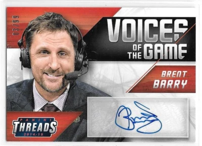 2014-15 Panini Threads Voices of the Game Autographs #20 Brent Barry /99 - Image 1 of 2