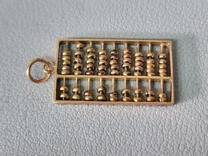 Antiker 9k Rotgold Abakus Charm, mechanischer Anhänger 3,2 Gramm 1" - Bild 1 von 4