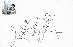 JULIE ANNE RHODES (aka Friedman) Personal Chef (Nick Rhodes Ex Wife) Signed page
