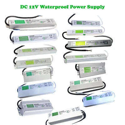 LED Transformer IP67 Waterproof Driver Power Supply AC240V-DC12V Power Converter - Image 1 of 4