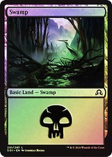 Swamp (291) FOIL Shadows over Innistrad NM Basic Land MAGIC MTG CARD ABUGames