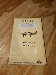 1965 Mooney Master Model M20D Owners Manual - Picture 1 of 17