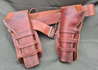 HUNTER Heritage 158-L Gun Belt R&L Matching Holsters  Fits  Ruger Vaquero  GR10 - Image 1 of 4