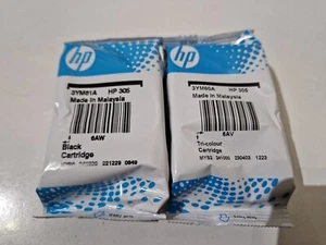 HP 305 Czarne i trójkolorowe oryginalne wkłady atramentowe, 3YM61A, 3YM60A, HP305 - Zdjęcie 1 z 3