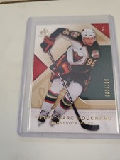 2007-08 PIERRE-MARC BOUCHARD SP GAME USED GOLD CARD MINNESOTA WILD 085/100.