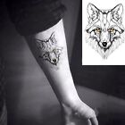 Temporäres Tattoo Wolf Indianer Muster Wasserfest Einmal Tier Tiere Wald