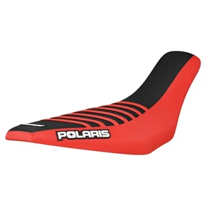 2003-2007 Polaris Predator 500 gripper seat cover  RED/BLACK/RED rib #225 - Picture 1 of 5