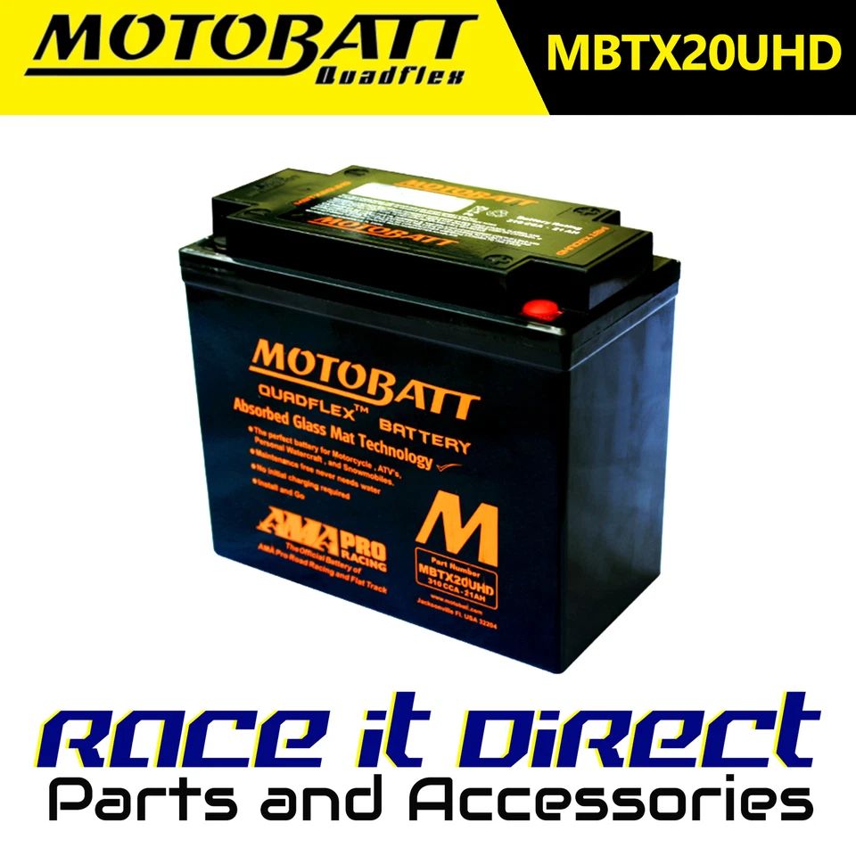 Motobatt Battery for Harley Davidson SPORTSTER 883 XLH 1986-2003 AGM - Image 1 of 4