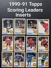 1990-91 TOPPS TEAM SCORING LEADERS INSERT CARDS.   U-PICK 1 TO 21.