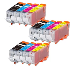 12 PK Ink Cartridge Set w/ chip use for Canon PGI-5 CLI-8 iP3300 iP3500 MX700 - Picture 1 of 1