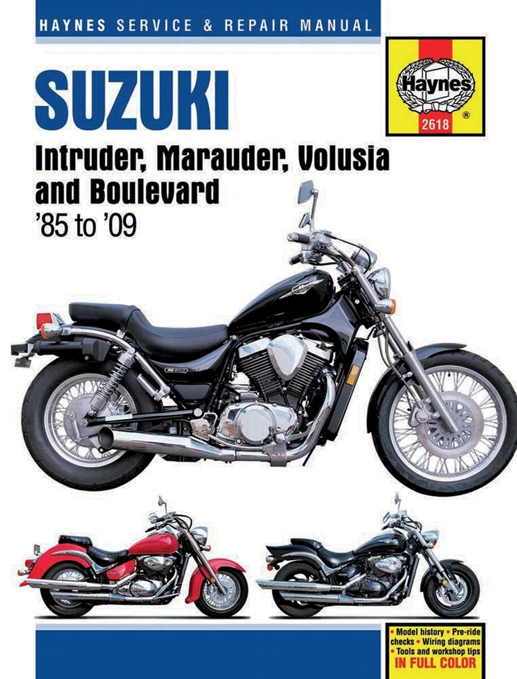 Manual de reparo Haynes VS700/750/800 Intruder/Marauder/VL800 Volusia/C50/2618 - Imagem 1 de 1