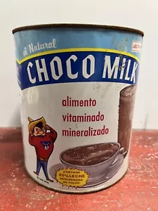 Vintage Choco Milk Metal Can Pancho Pantera 1765 Grams Mexico From 1950’s - Picture 1 of 10