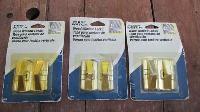 Cerraduras Abatibles Ventana Madera 1" x 2" Primer Reloj 1418 NUEVO (3 Paquetes) Foto 1 de 4