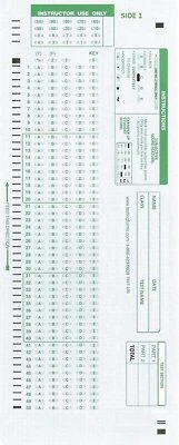 Scantron 882 E Lovas Compatible Testing Forms (Choice 100 500 Pack) 882e Sheets
