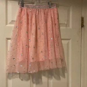 DKNY Girls Tulle Stars Skirt Size L Color Peach - Picture 1 of 2