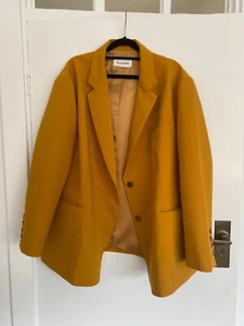 Frankie Shop Bea Blazer, XS, Mustard (New) - Picture 1 of 8