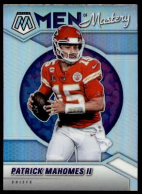 Patrick Mahomes II Card 2021 Panini Mosaic Men of Mastery Silver #1  - Image 1 of 2