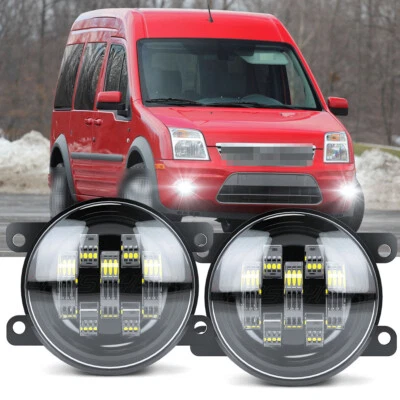 2x luces antiniebla LED transparentes para parachoques para Ford Transit Connect 2011-2017 luces de conducción Foto 1 de 4