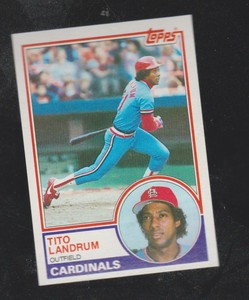 1983 Topps SET BREAK #337 TITO LANDRUM SEE SCAN