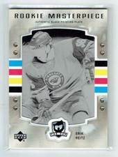 06-07 UD Upper Deck The Cup  Erik Reitz  1/1  Printing Plate  Rookie