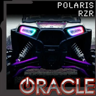 Oracle Dynamic RGB+A Headlight Halo Kit For 2014-2021 Polaris RZR 900 1000 - Image 1 of 4
